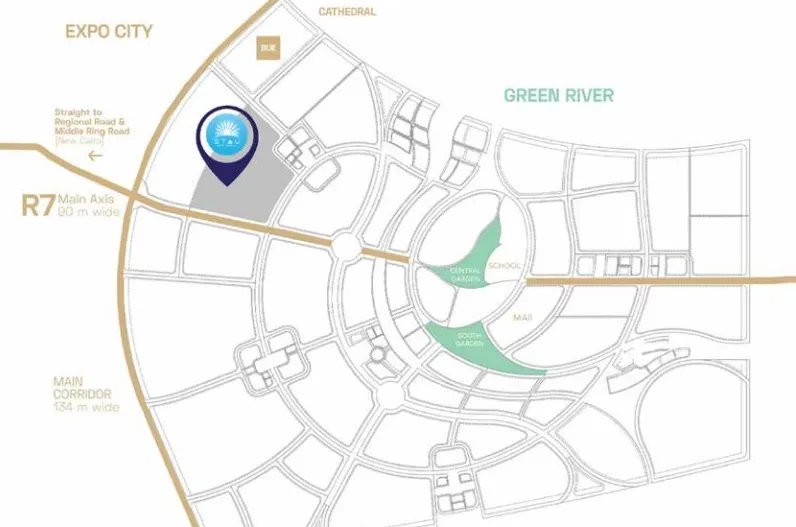 Apartment 2 bedrooms for sale in Stau New Capital
