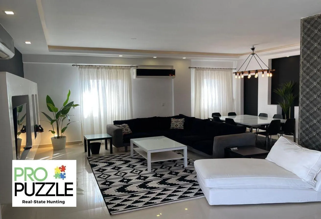 Rent in Cairo Festival City: A luxury penthouse fully furnished and equipped