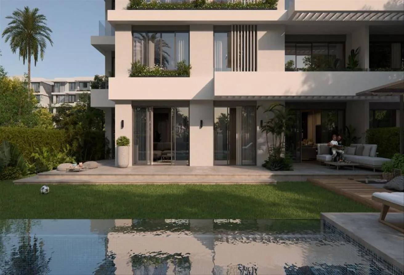 Sale in Bluetree Compound: Apartment with garden for sale with ins. until2034