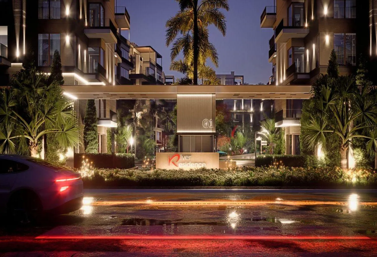 Sale in River Residence: شقه بلوكيشن مميز وسعر مميز بحدايق اكتوبر