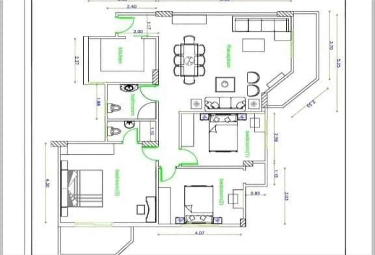 Sale in Central New Cairo: For Sale - Apartment in Green House Compound