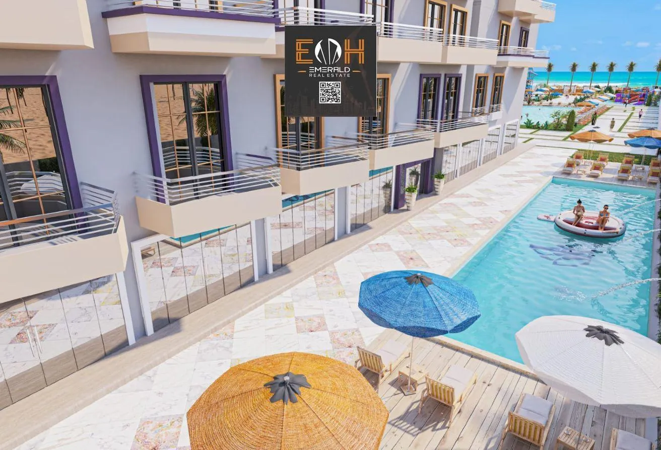 Sale in Al Ahyaa District: Own 2 Bed Beachfront Chalet With D.P of 980,000