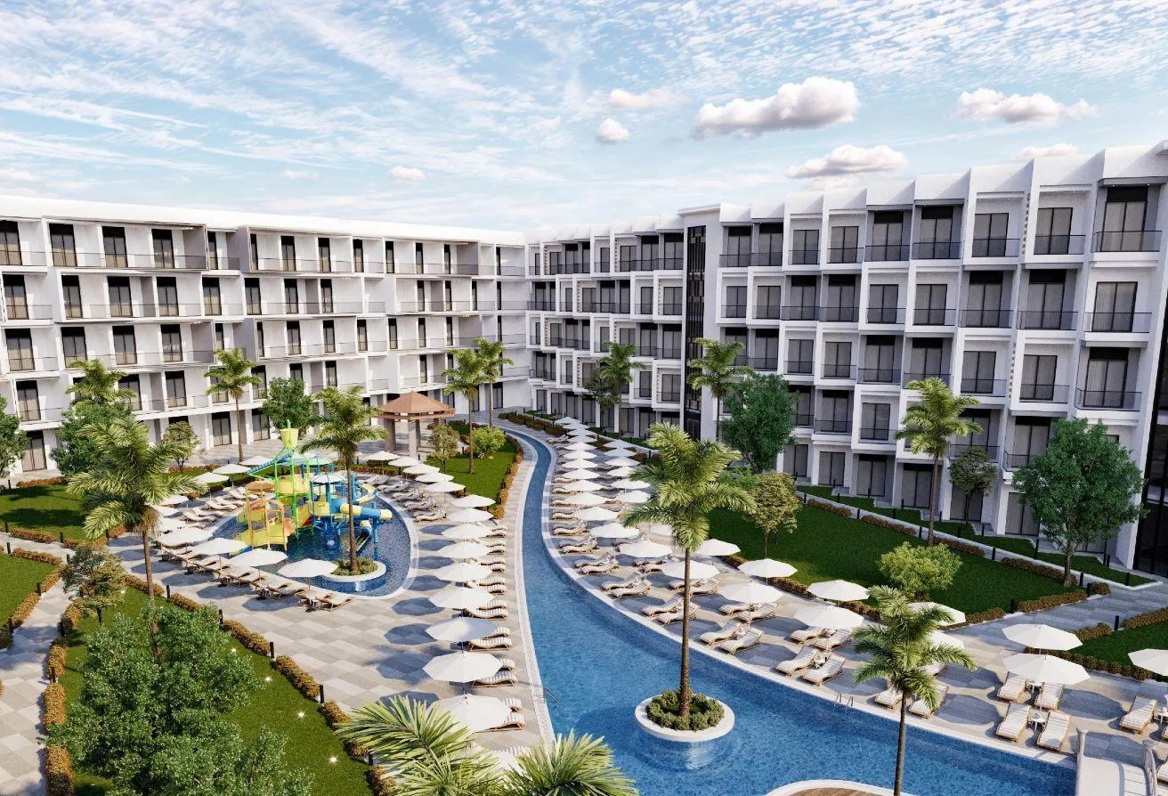 Sale in Marine Sports Club: 60m2 hotel apartment with 20m2 private garden