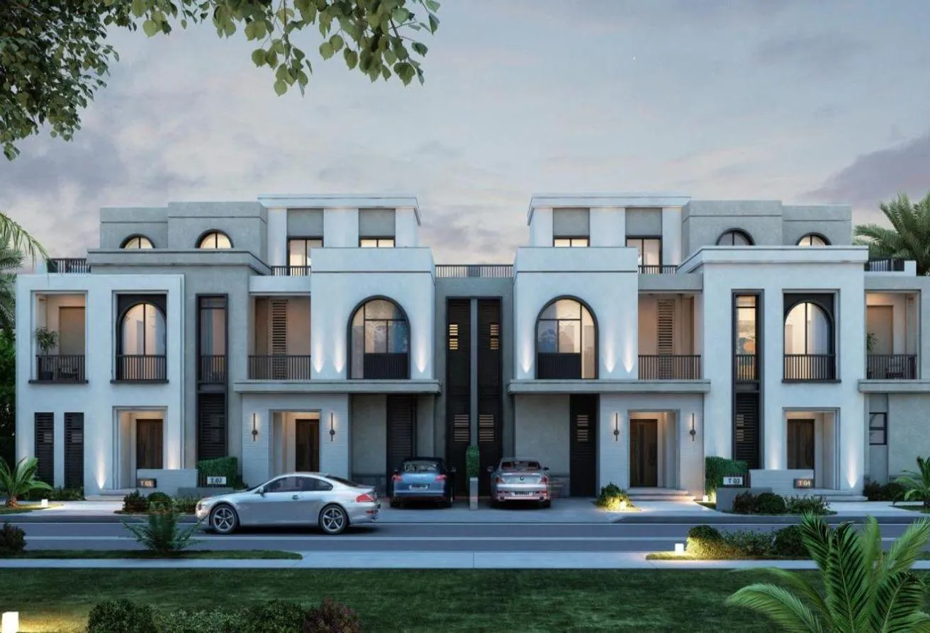 Sale in Ever New Cairo: twin villa in front of hydepark,with lowest DP%