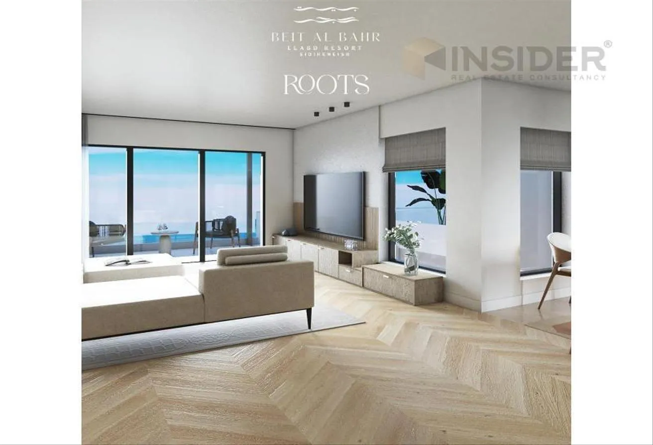 Sale in Beit Al Bahr: very prime ground chalet full seaview for sale