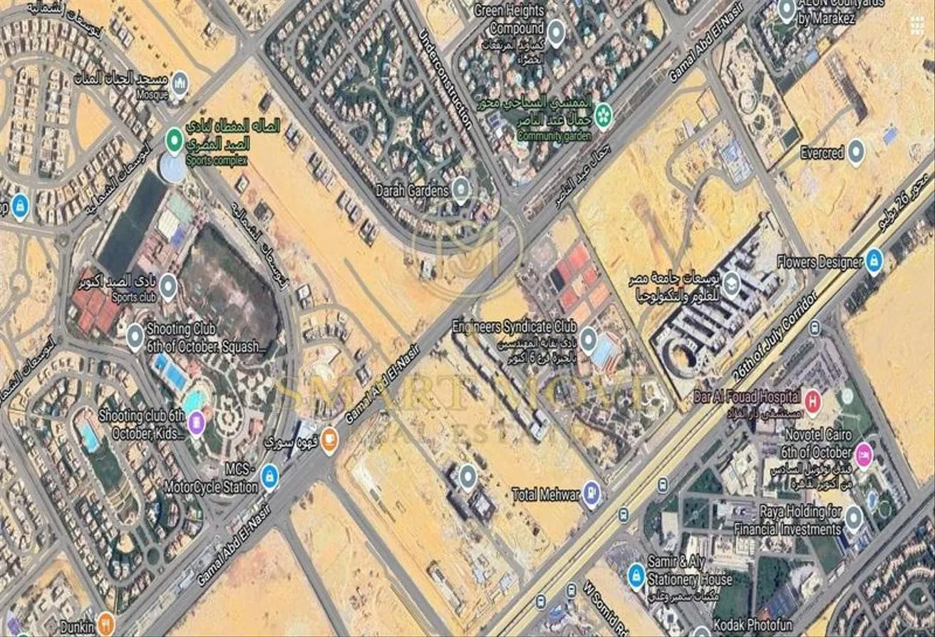 Sale in Gamal Abdel-Nasser Axis: Land for sale on Gamal Abd Elnaser Road 6 October