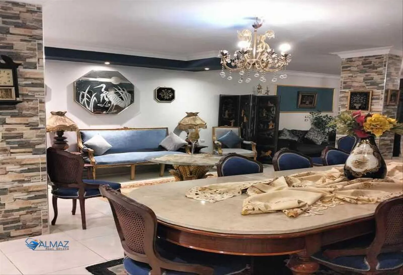 Rent in Ahmed Shawky Axis: Furnished apartment for rent in Banafseg 1 villas