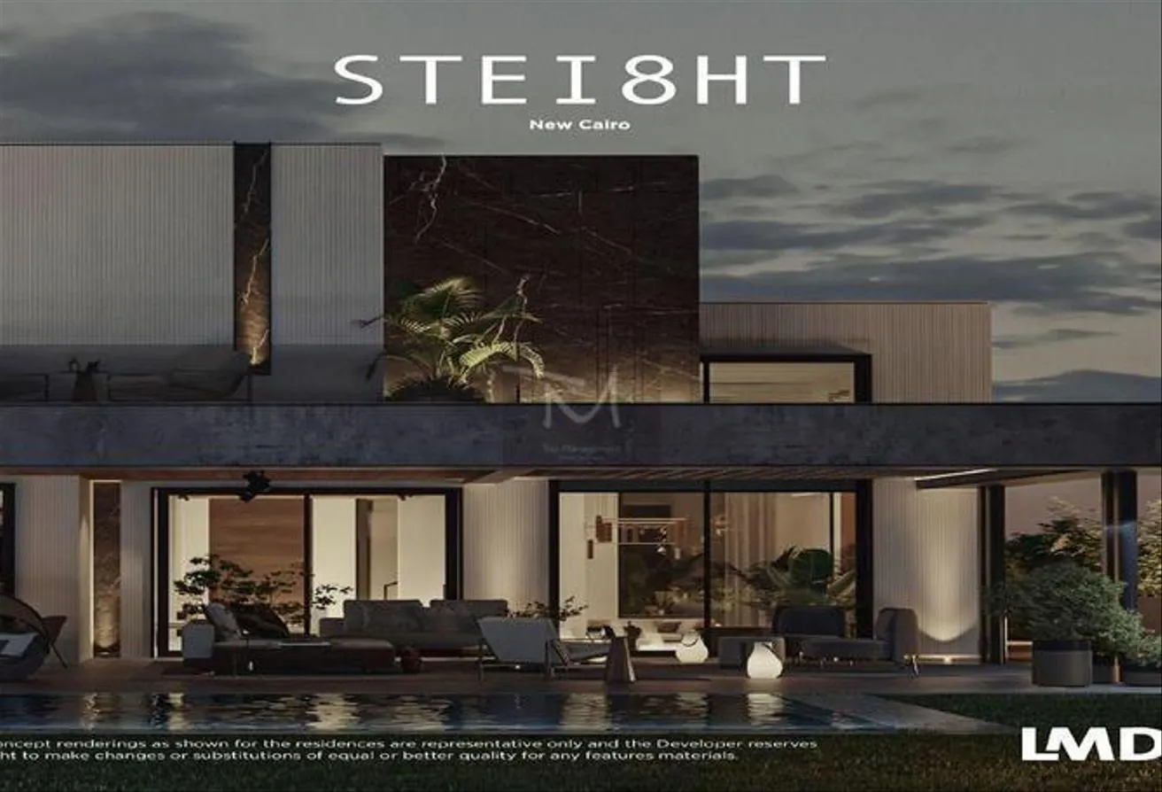 Sale in Stei8ht: Villa 615 m In New Cairo on Swes Road on Main Road