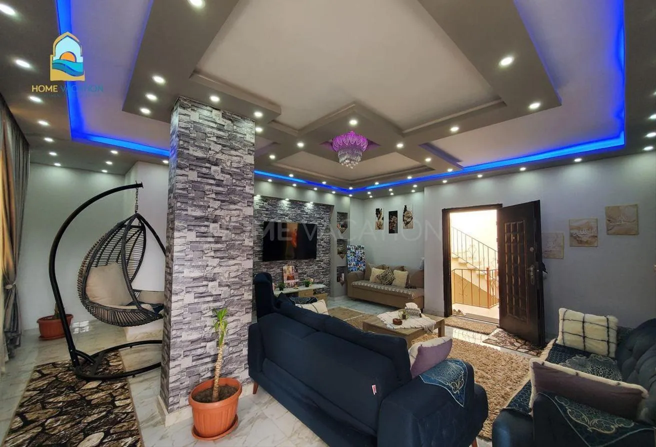 Sale in El Hadaba District: Spacious Furnished Sea View Apartment for Sale