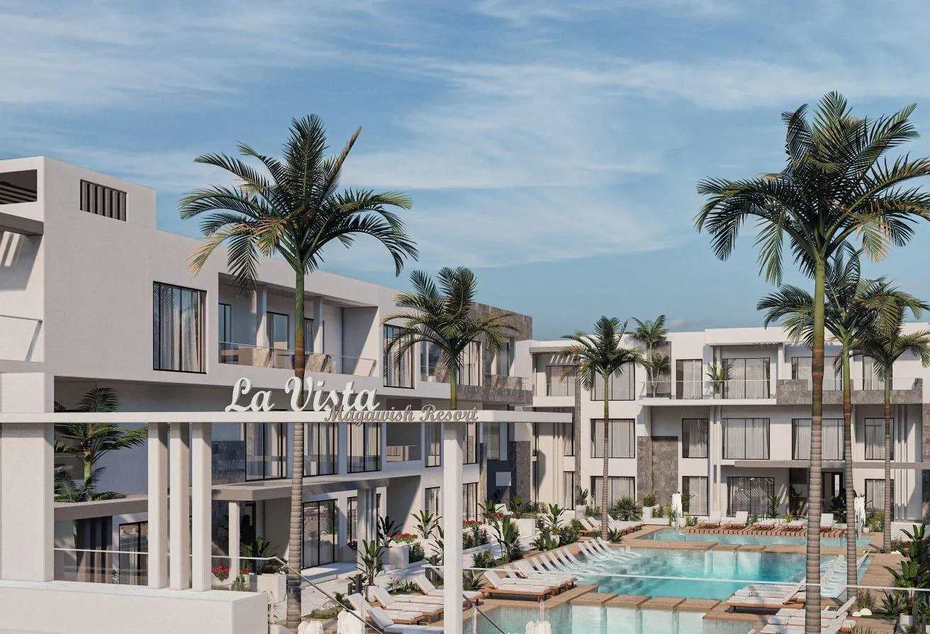 Sale in Magawish Resort: شقه فيو حمام سباحه للبيع في مجاويش 20% مقدم