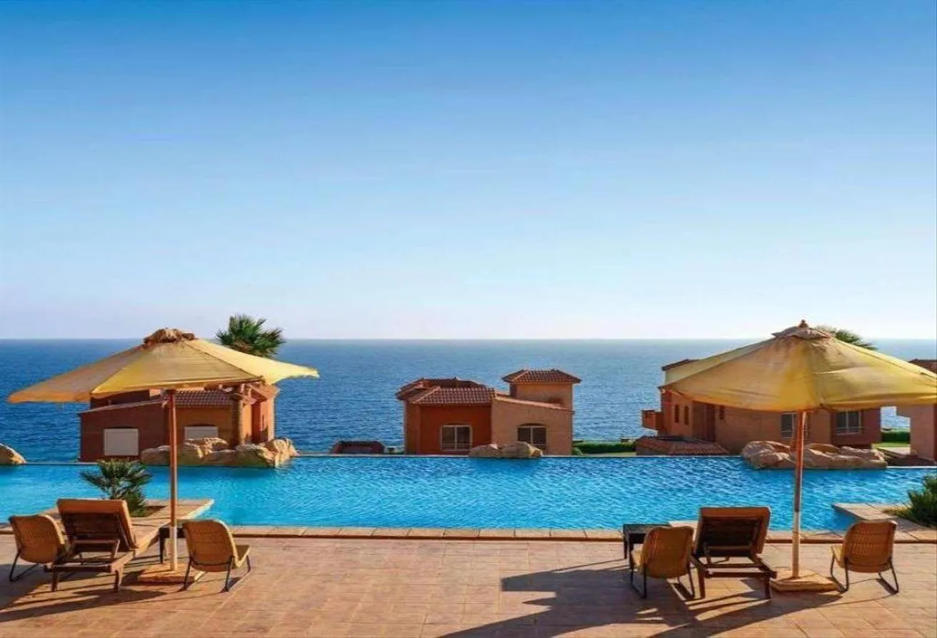 Sale in Telal Al Sokhna: Full Sea View Beach Front House | Fully finished