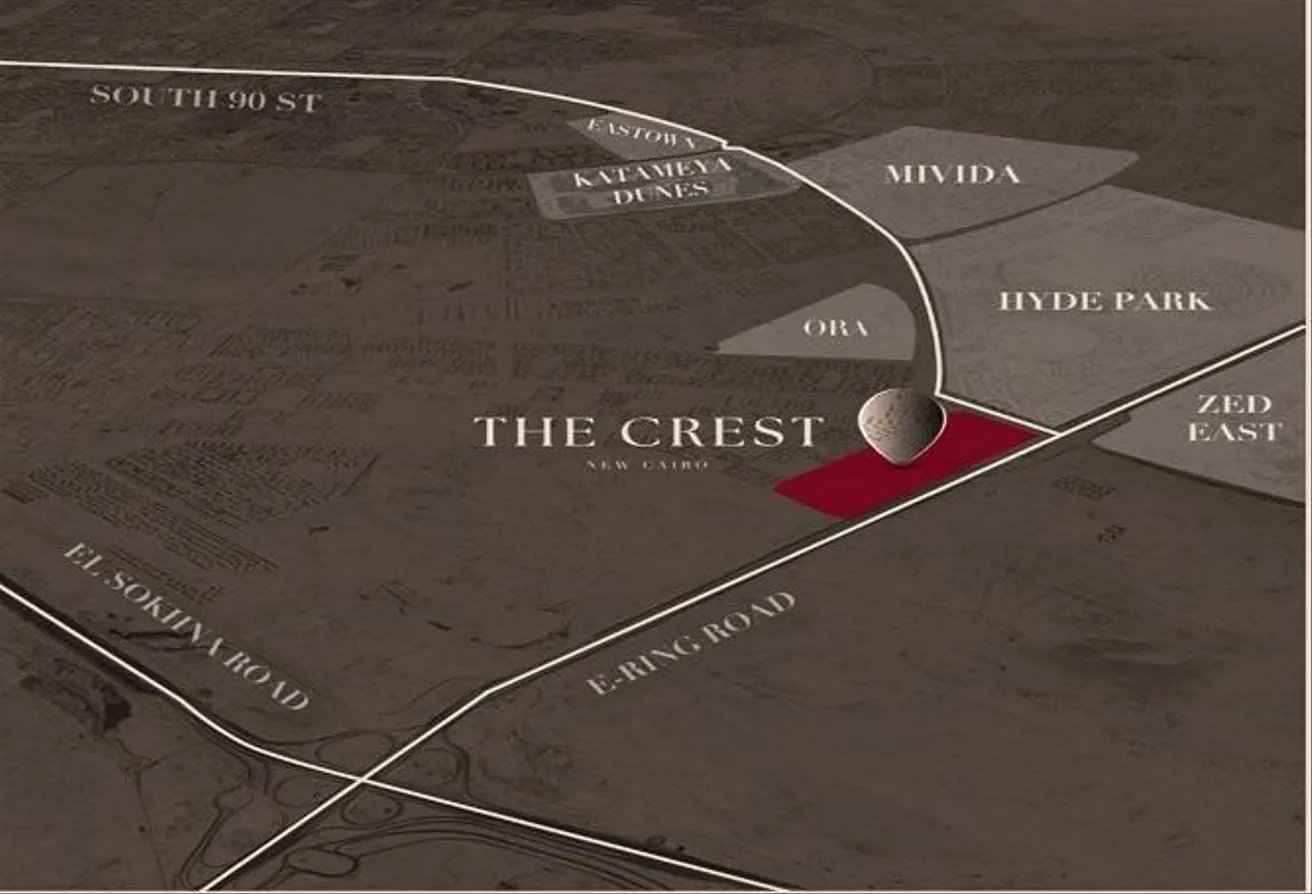 Sale in The Crest: prime location and best payment plan in new cairo