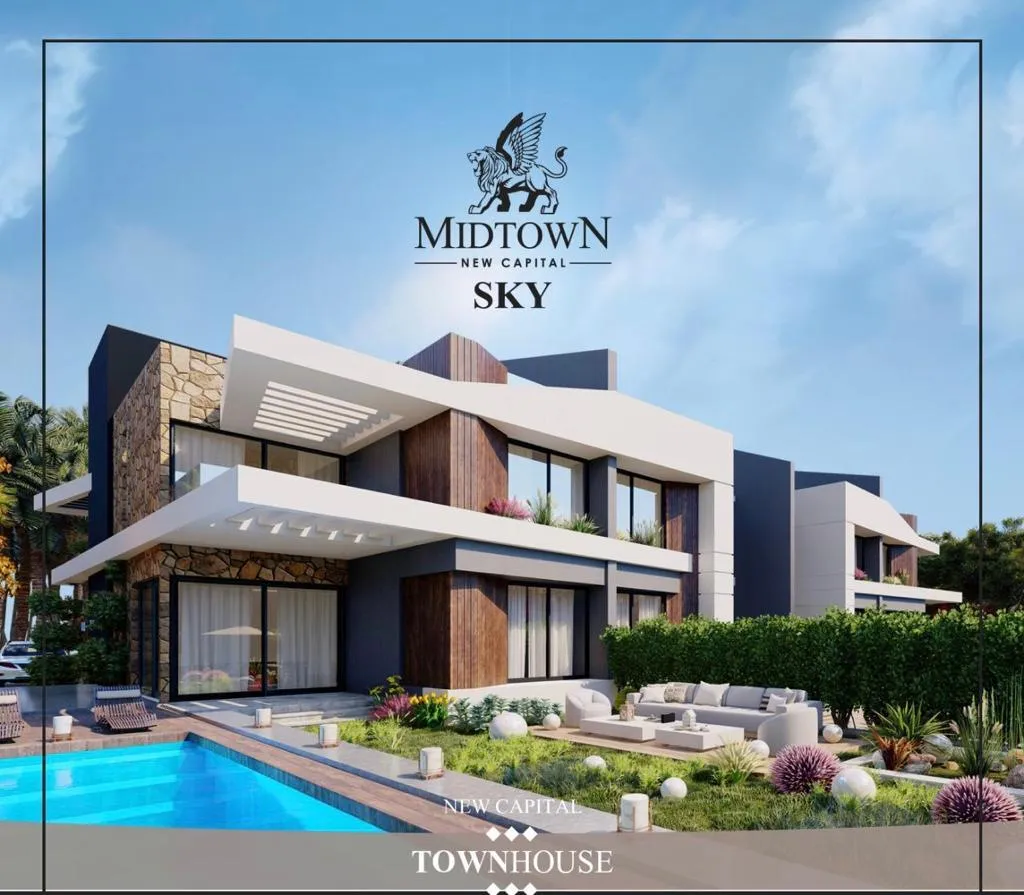 Twin house in Midtown Sky New Capital for sale with installment