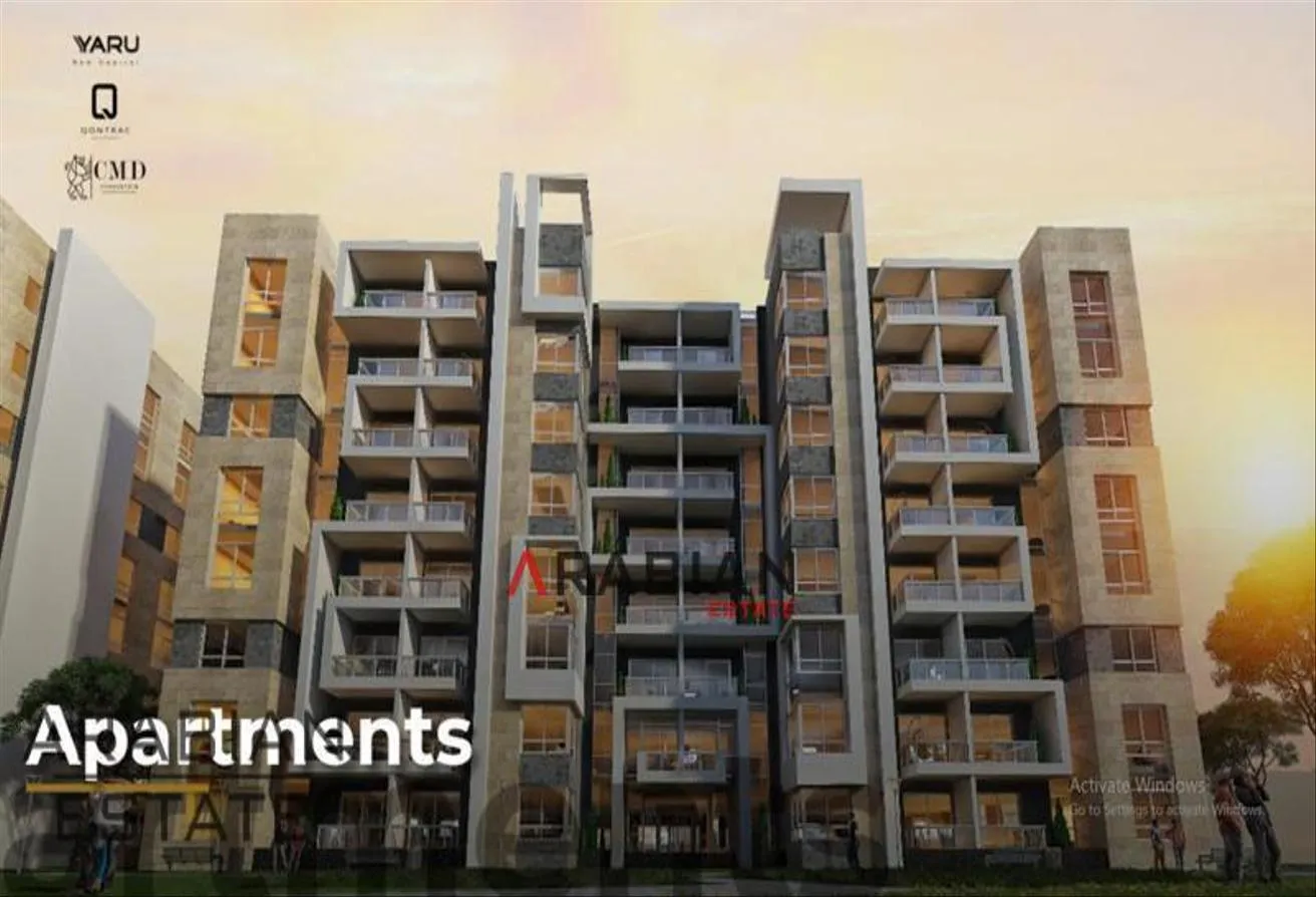 Sale in Yaru new capital Compound: شقه بالقرب من الحى الدبوماسى بالتقسيط على 84 شهر