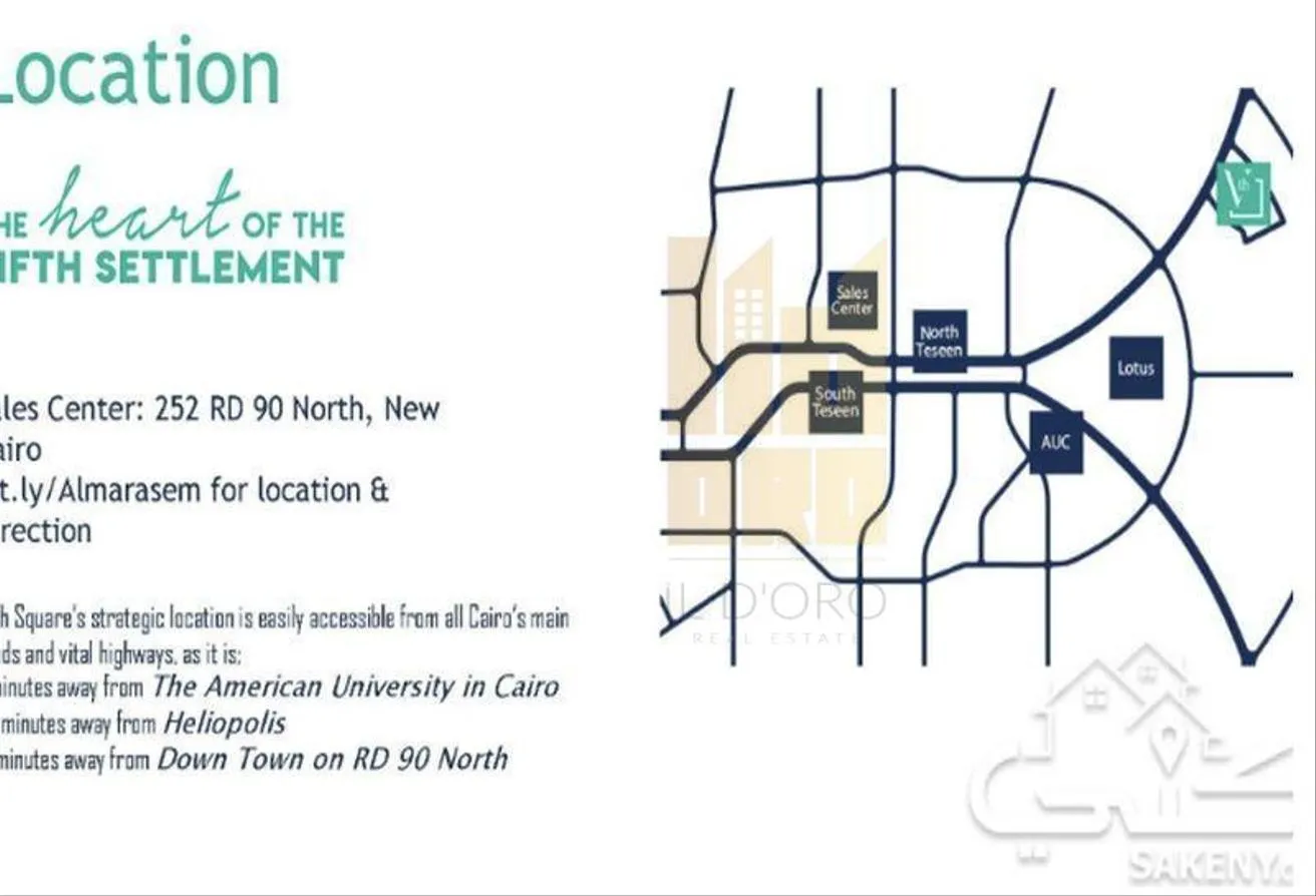 Sale in Fifth Square: 3beds ready to move finished with acs inst 6years