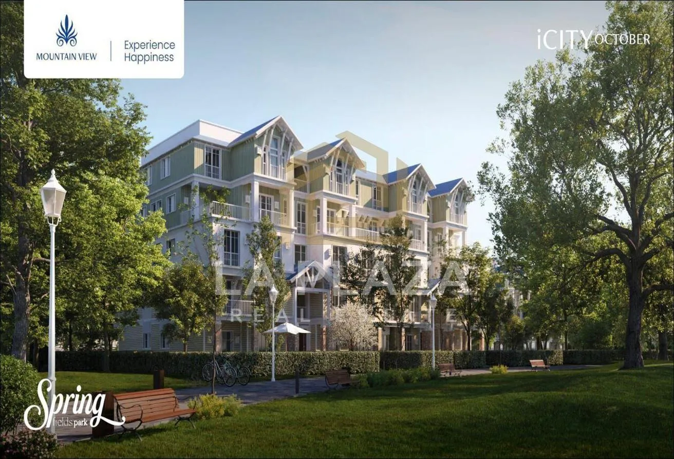 Sale in Kingsway: شقه بجاردن بمقدم450الف بمشروع كينجز واي ماونتن فيو