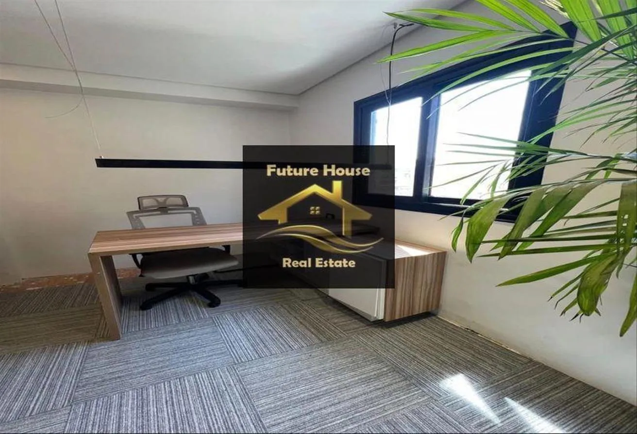 Rent in American University Housing District: مكتب 100م ايجار مجهز بالاثاث لشركات-التجمع الخامس