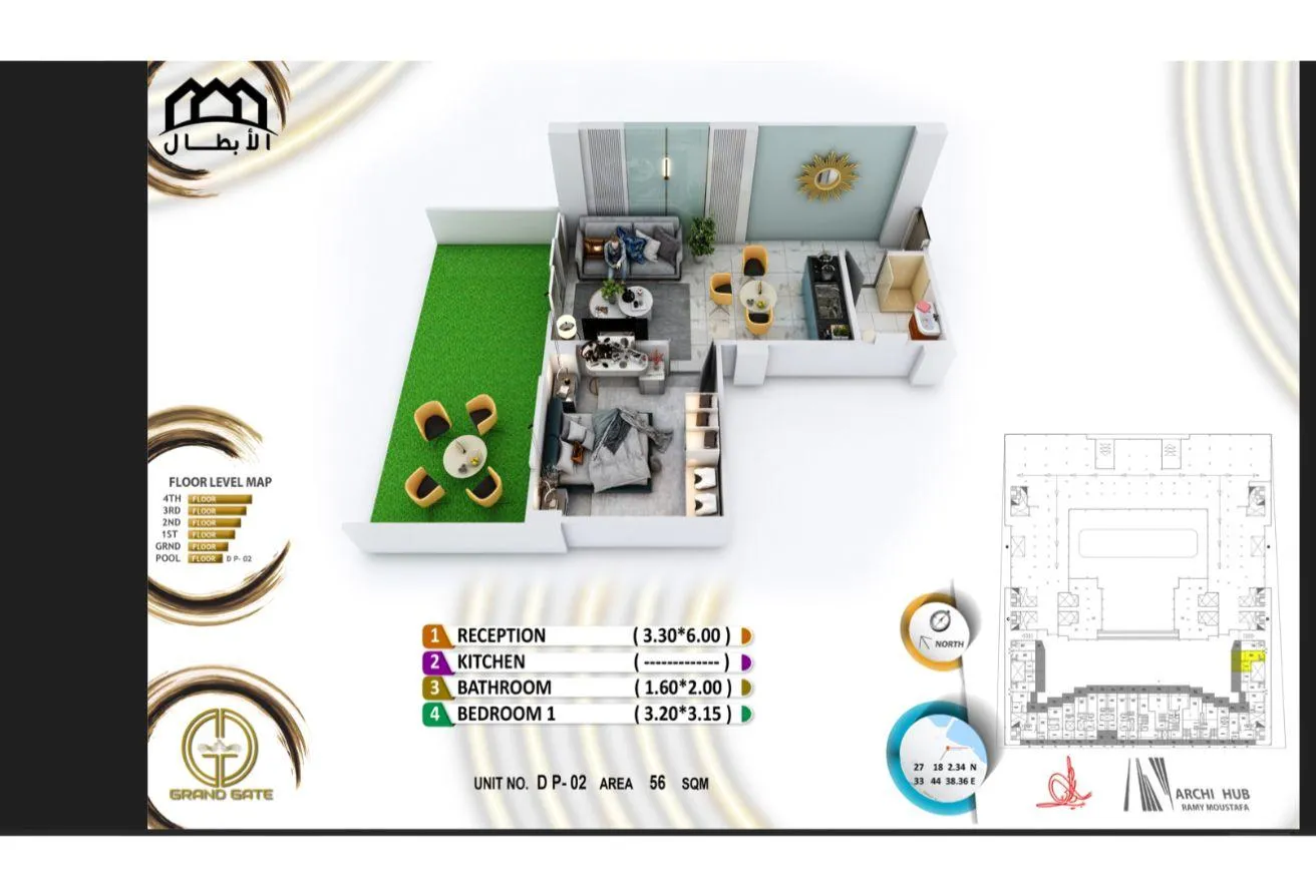 Sale in The Grand Resort: Studio Pool VIEW In Al Mamsha -Delivery In 6/ 2026