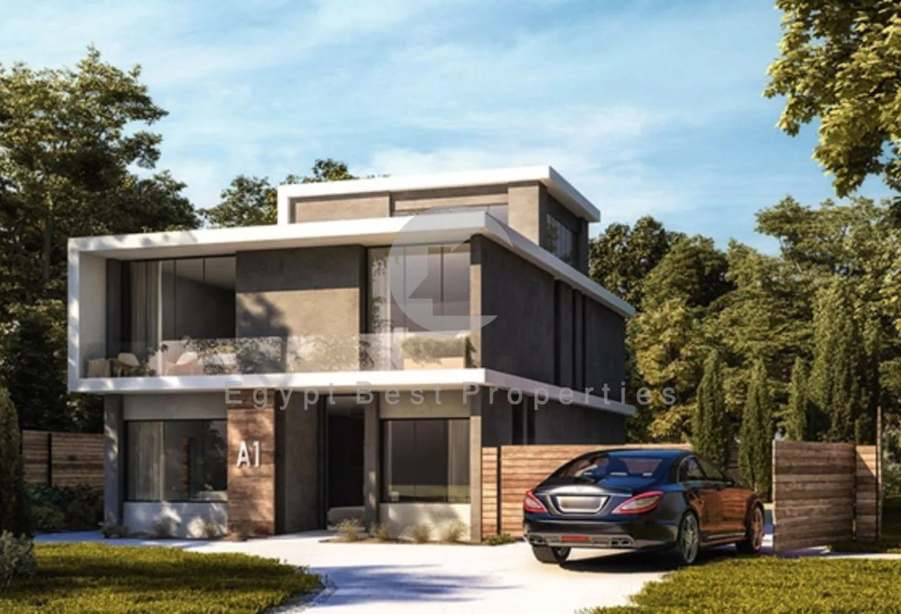 Sale in IL Bosco City: Twin House For Sale In New Cairo DP 5% Install 12y