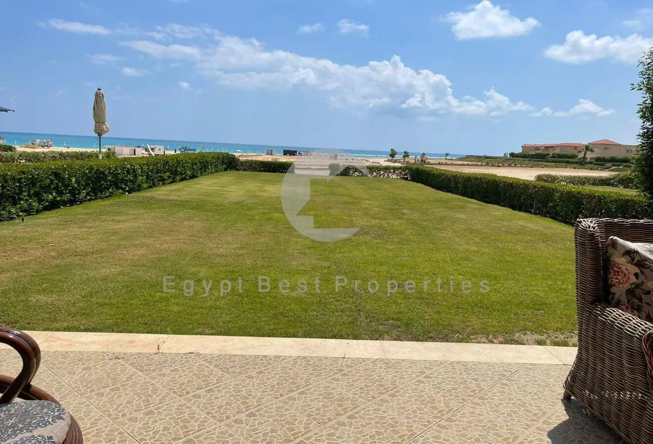 Sale in Telal Alamein: Fist ROW Villa @ Telal | Garden 260m | Furnished