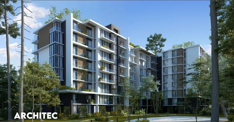 Apartment garden terrace for sale at New Capital, IL BOSCO