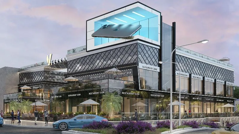 Sale in V Terrace mall: Commercial duplex in front of American University