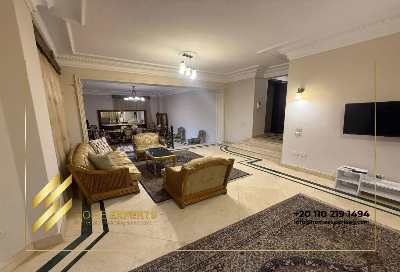 Rent in El Yasmeen 6: Furnished apartment with garden for rent at Yasmen
