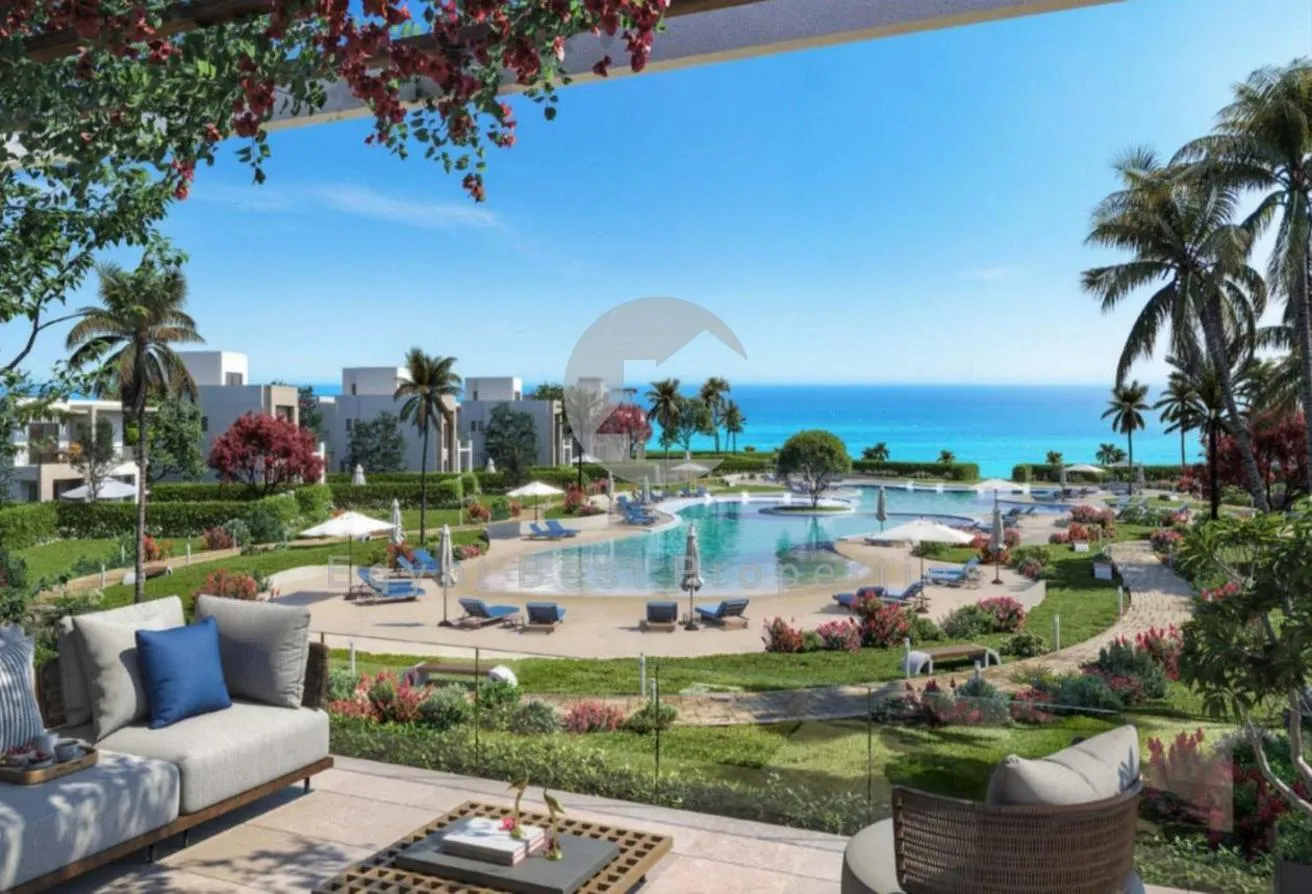 Sale in Azha: Twinhouse 1st row lagoon for sale in AZHA elsokhna
