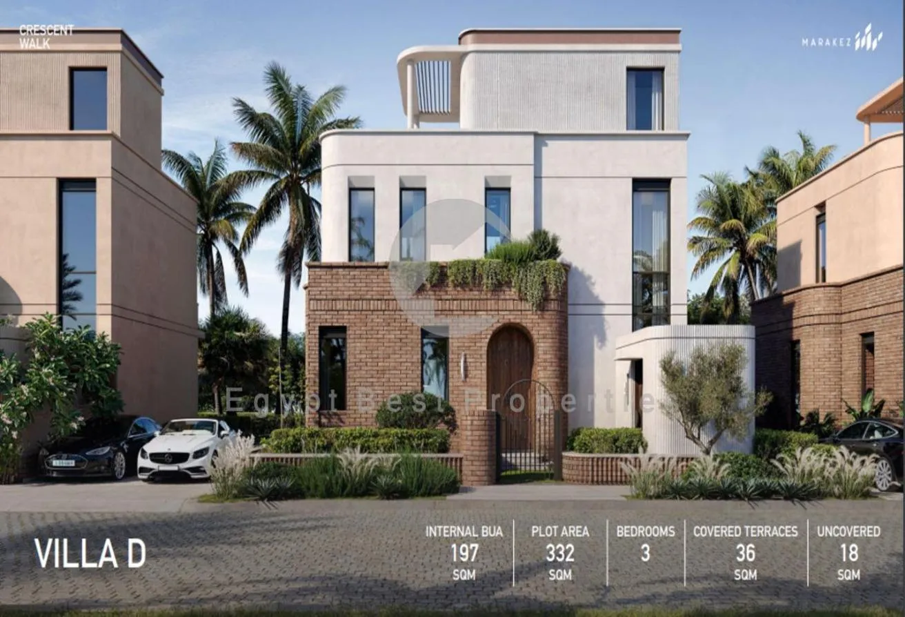 Sale in Saada Compound: Smallest Villa|3Bedrooms|8%DP|197M|@CRESCENT_WALK.