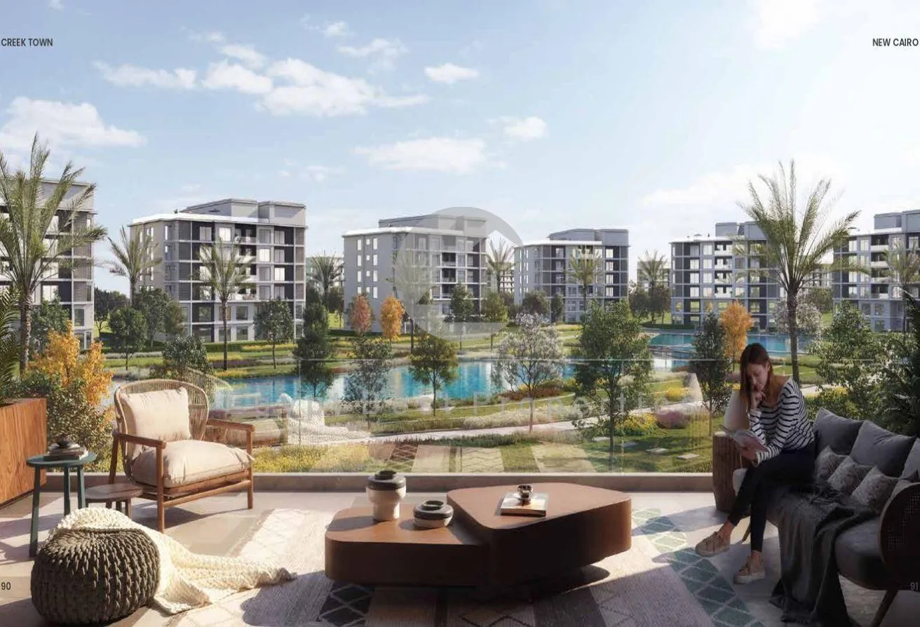 Sale in Creek Town: Duplex with garden 195m soon delivery with installments in Creek Town New Cairo