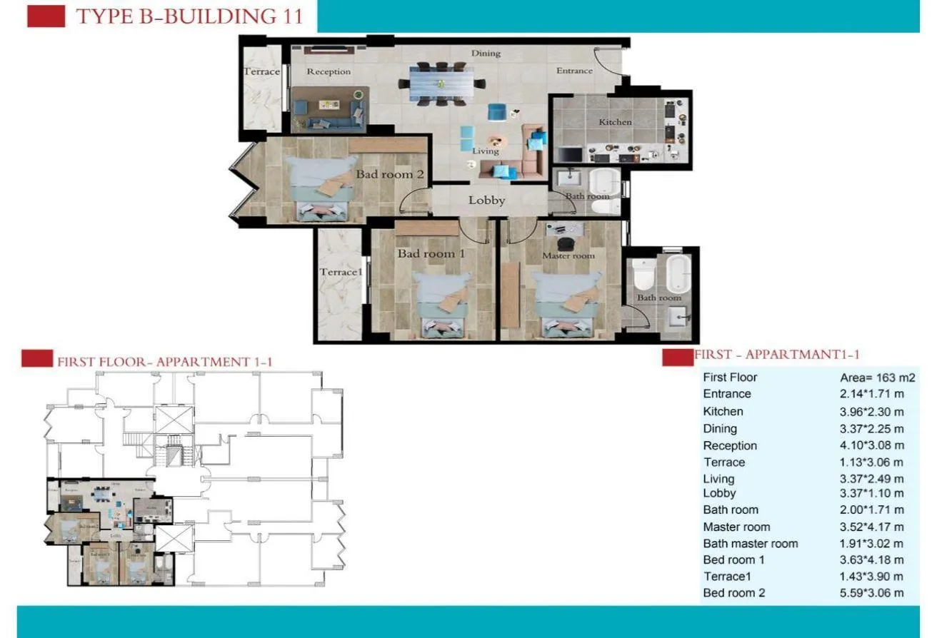 Sale in Silvia Compound: Own a roof studio next to the American University
