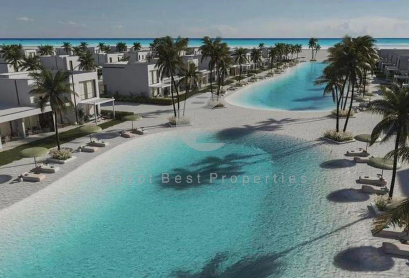 Sale in LVLS By Mountain View: Beach house 145m , lagoon and sea view