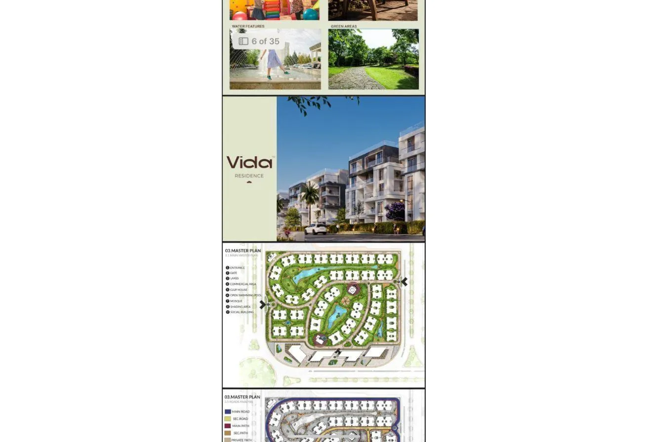 Sale in Abeer Gardens: شقة 110 متر ب Vida compound ب حدائق اكتوبر       .