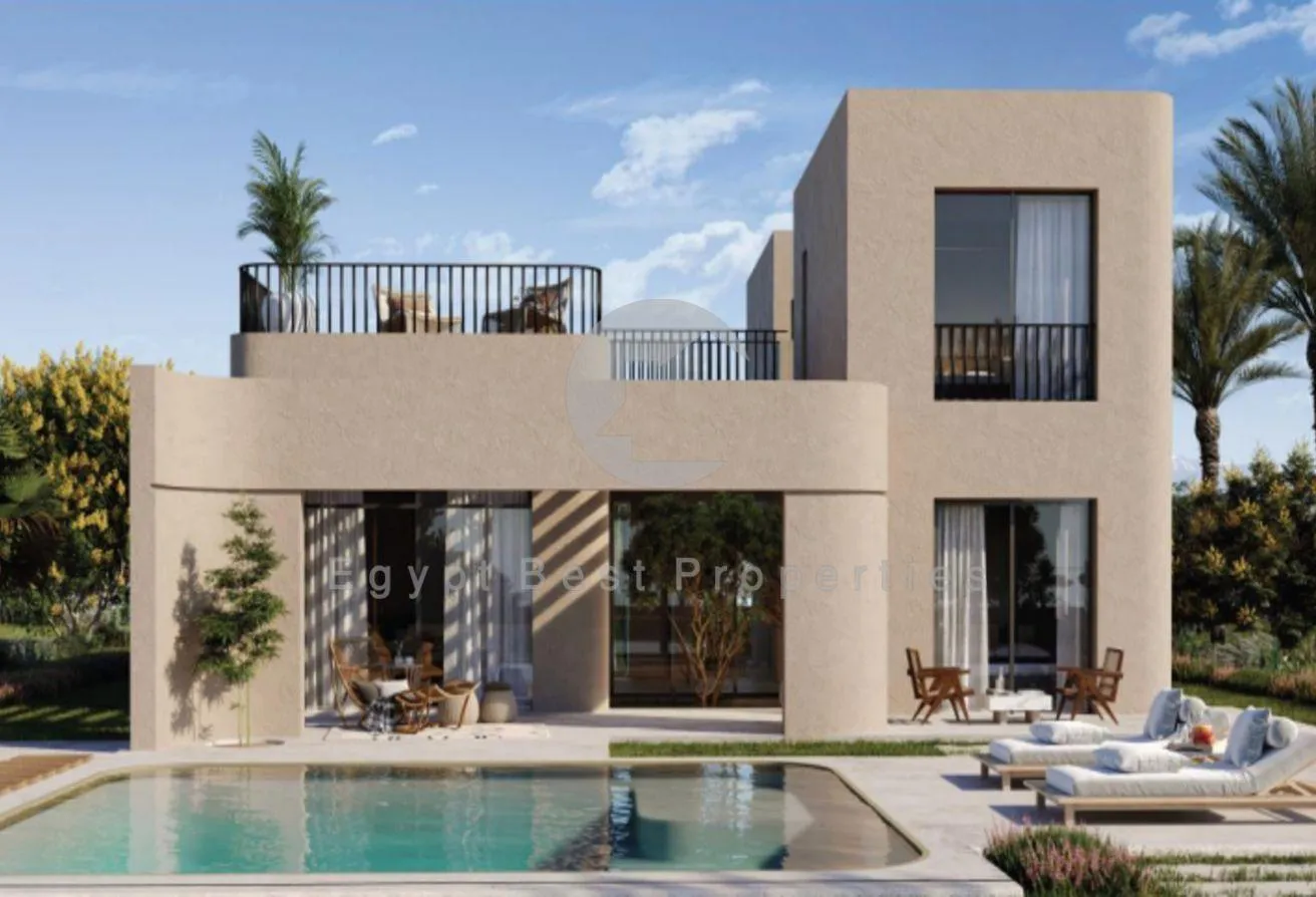 Sale in Shedwan Resort: FINISHED VILLA 5BEDS ON LAGOON_IN MAKADI WITH 0%DP