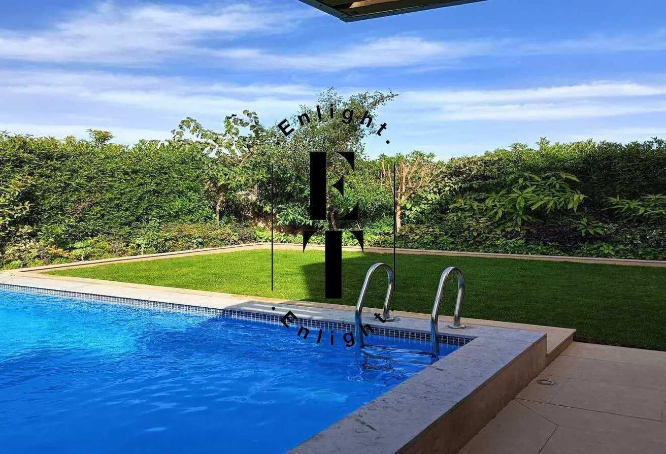 Rent in Palm Hills Golf Extension: Twin house with pool semi furnished golf extension