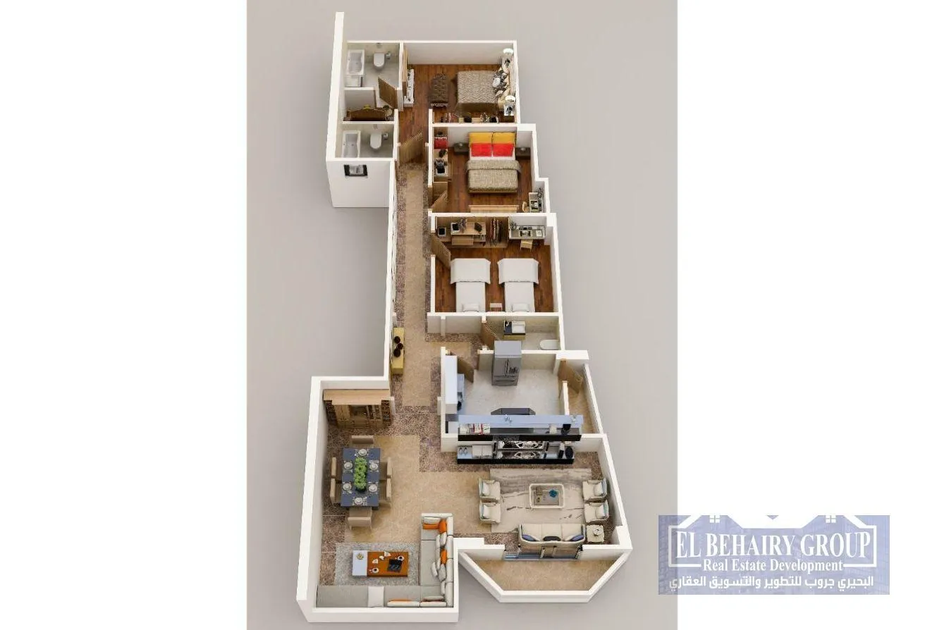 Sale in New Narges: Apartment in New Narges, 55% down payment