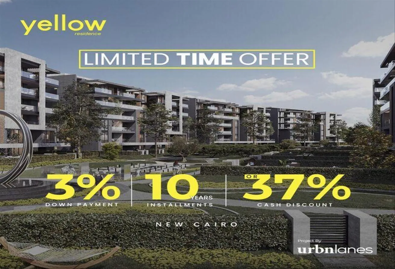 Sale in Yellow Residence: WITHOUT dP studio85 m installment 10 years
