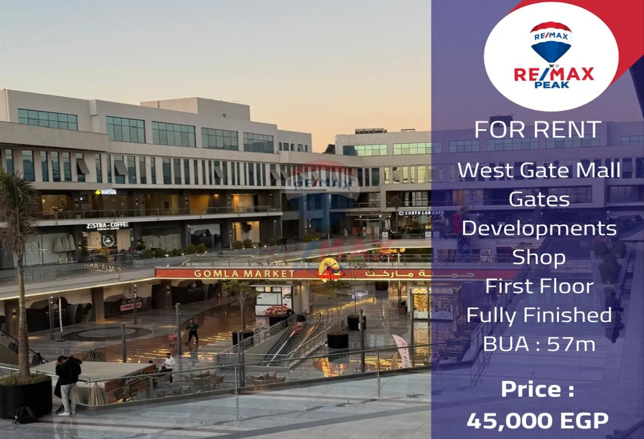Rent in West Gate: West Gate Mall Shop For Rent  57m