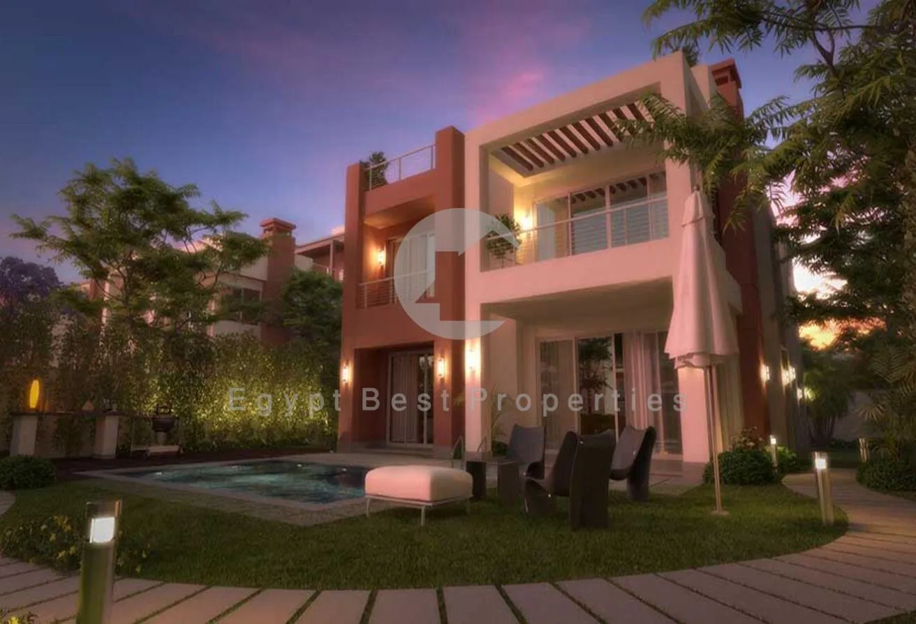 Sale in Cairo Festival City: Twin House Overlooking Landscape Ready To Move