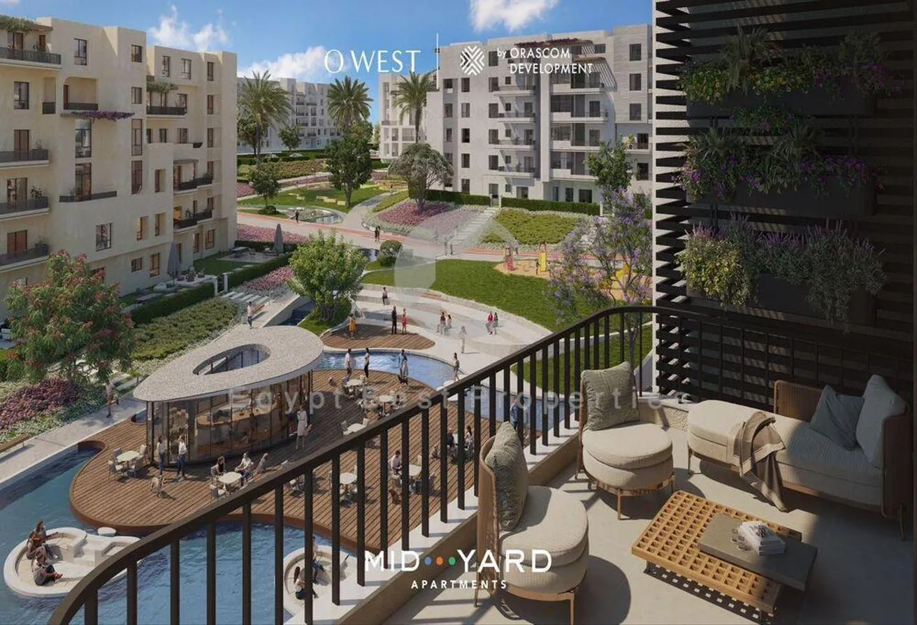 Sale in O West: Orascom 2BRS Private Garden/Only 10%DP Over 9Years