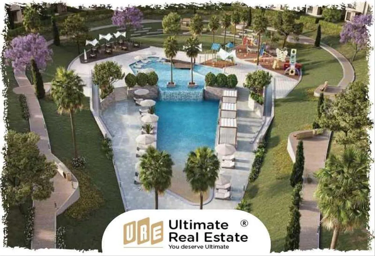 Sale in Azzar: Twin house In Azzar 1 view Landscape and Pool