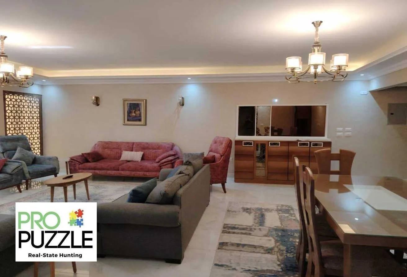 Rent in Central New Cairo: Fully furnished apartment in Al-Masraweya Compound