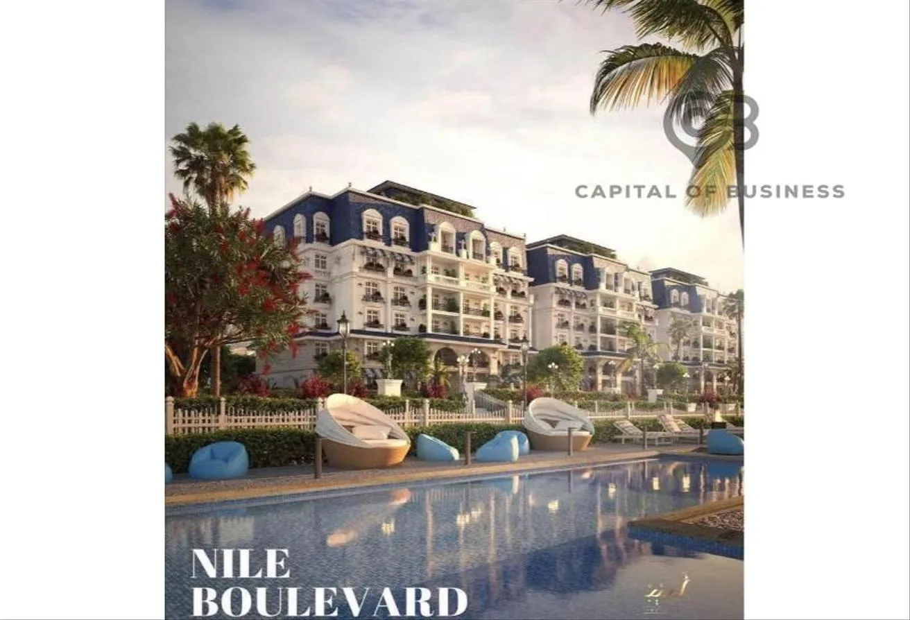 Sale in Nile Boulevard: Apartment for sale, fully finished, in the Fifth