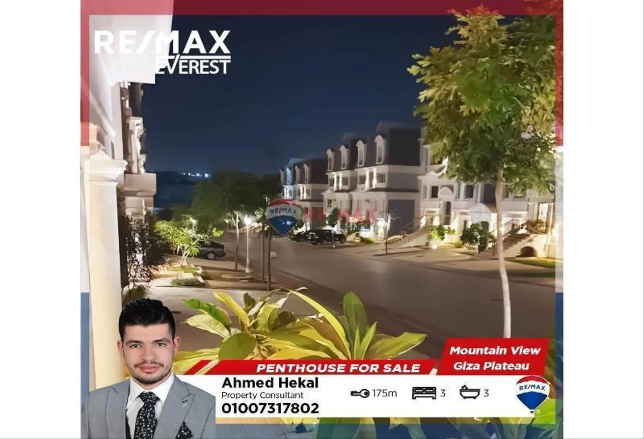 Sale in Pyramids Heights: Resale Semi-furnished Penthouse -M.V Giza Plateau