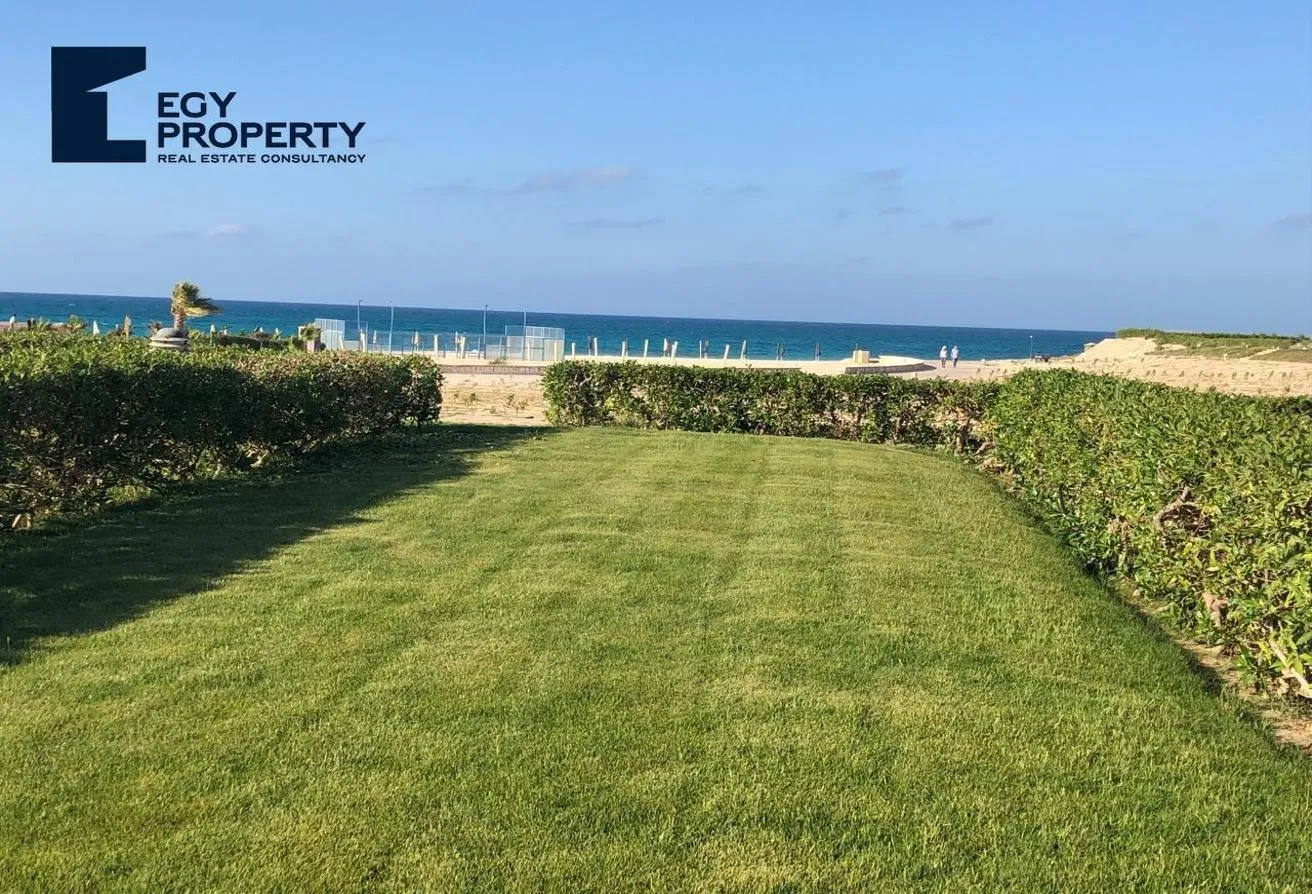 Sale in Telal Alamein: Villa Twin Fully Furnished 1st Row on The Sea