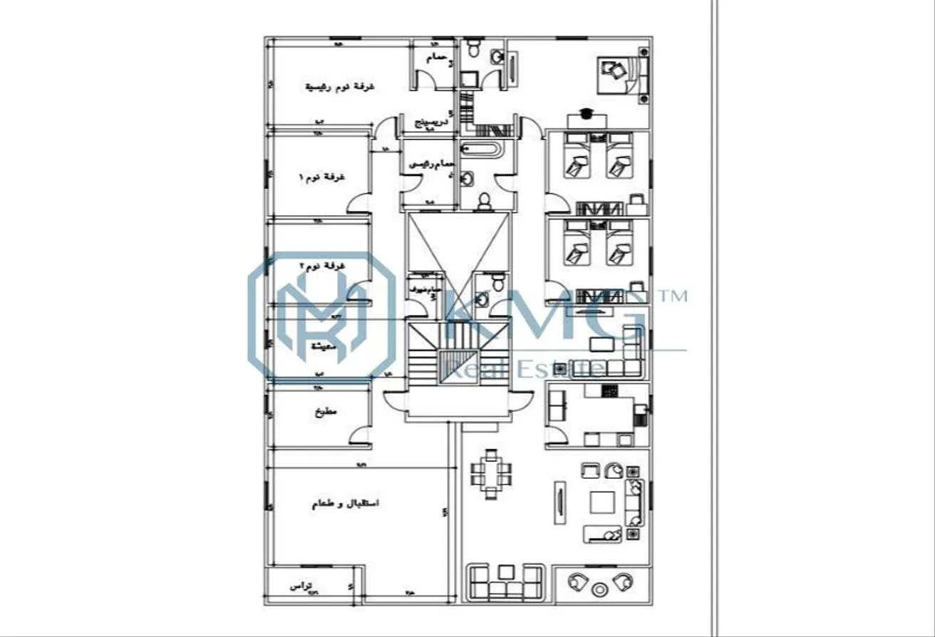 Sale in Area B: شقة 210م دور متكرر في فيلات جنوب الاكاديميه