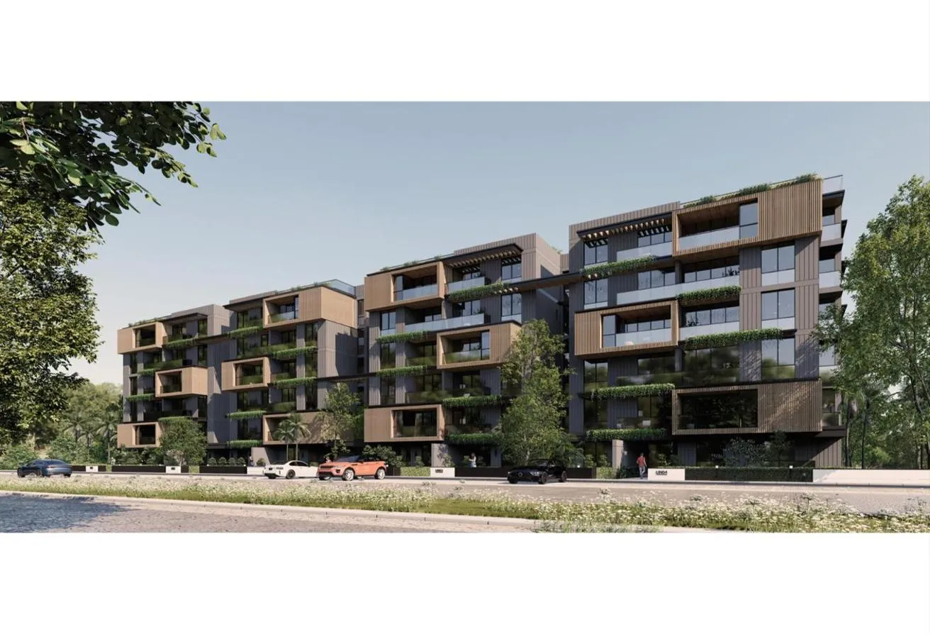Sale in Sheikh Zayed Desert Road: apartment garden for sale in zed west lowest over