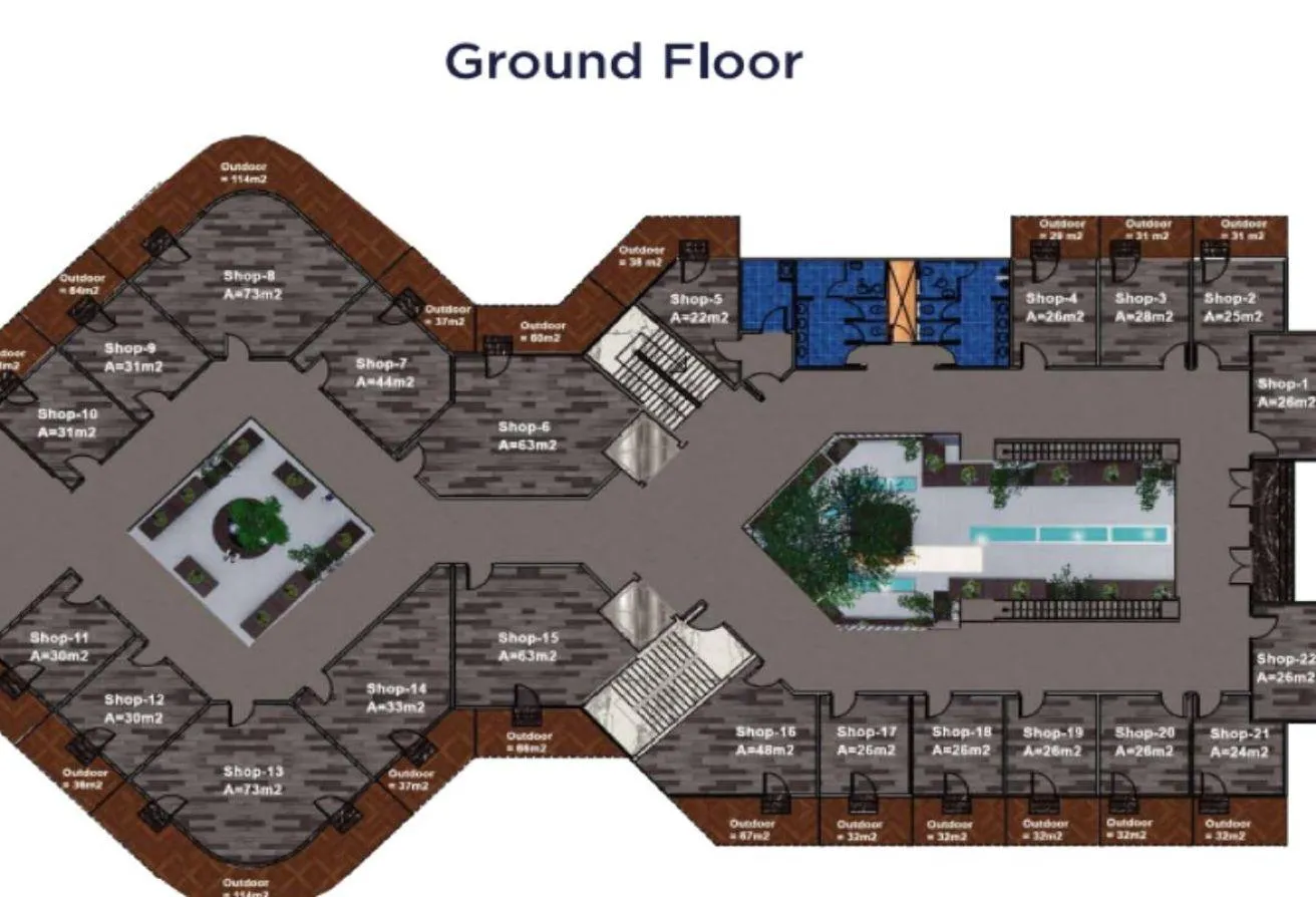 Sale in Voco Mall: shop 51m inLand shop in Al-Tanzeh, shopping  