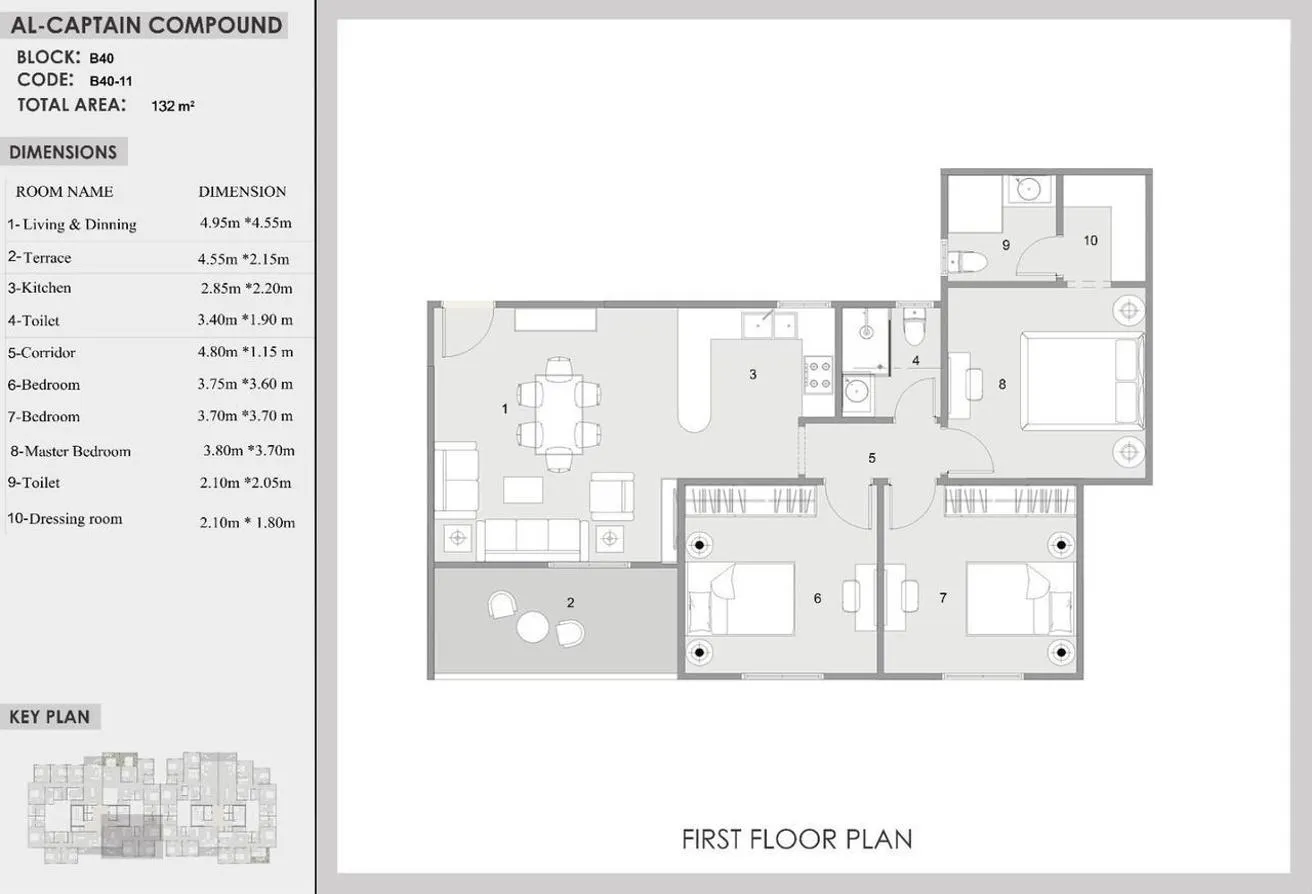 Sale in Ravie: Apartment in the New Capital 10% DP 10 years istal
