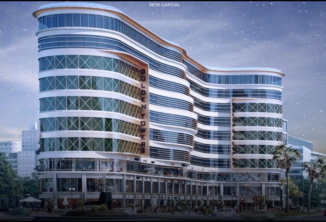 Sale in Golden Tower 2: مكتب للبيع متشطب بالتكيفات في mu23 تقسيط حتي7سنين